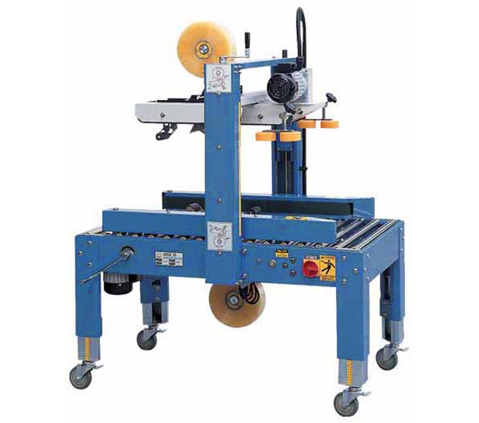 半自动左右传动加上驱动封箱机-水产泡沫箱封箱机-封箱机厂家