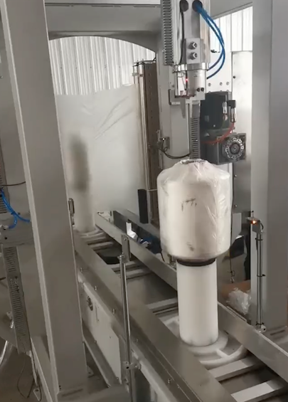 丝锭套膜机-全自动纸箱内套袋装袋机-金华套袋机